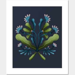 stilyzed botanical Posters and Art